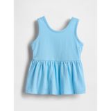 Gap Kız Bebek Mavi Baby & Toddler Fiyonk Sırt Peplum Üst - 4 Yaş