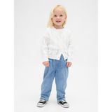 GAP Kız Bebek Mavi Easy Astarlı Barrel Jean Pantolon, 5 Yaş