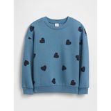 Gap Kız Bebek Mavi Grafik Baskılı Sweatshirt - 12 - 18 Ay