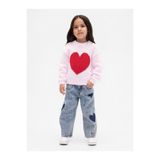 GAP Kız Bebek Mavi Heart Horseshoe Jean Pantolon