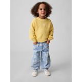 Gap Kız Bebek Mavi Papatya Baskılı Horseshoe Jean Pantolon - 6 - 12 Ay