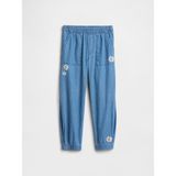 Gap Kız Bebek Mavi Pull-On Paraşüt Pantolon - 12 - 18 Ay