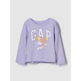 Gap Kız Bebek Mor Gap Logo Grafik T-Shirt - 3 Yaş
