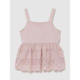Gap Kız Bebek Pembe Eyelet Hem Bluz - 18 - 24 Ay