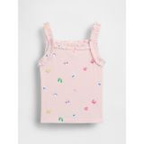 Gap Kız Bebek Pembe Fitilli Fırfır Apron Askılı Atlet - 5 Yaş