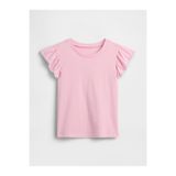 GAP Kız Bebek Pembe Flutter Sleeve T-Shirt