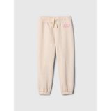 Gap Kız Bebek Pembe Gap Logo Kalp Desenli Pull-On Jogger Fleece Eşofman Altı - 4 Yaş