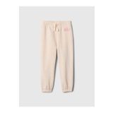 GAP Kız Bebek Pembe Gap Logo Kalp Desenli Pull-On Jogger Fleece Eşofman Altı