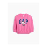 GAP Kız Bebek Pembe Hello Kitty Logo Sweatshirt