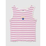 Gap Kız Bebek Pembe Mix & Match Grafik Logo Fitilli Kolsuz T-Shirt - 3 Yaş