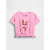 Gap Kız Bebek Pembe Organik Pamuk Bow Grafik Baskılı T-Shirt - 12 - 18 Ay