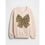 Gap Kız Bebek Pembe Oversized Grafik Sweatshirt - 6 - 12 Ay