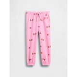 Gap Kız Bebek Pembe Relaxed Logo Fransız Havlu Kumaş Pull-On Jogger Eşofman Altı - 2 Yaş