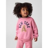 Gap Kız Bebek Pembe Vintagesoft Grafik Baskılı Sweatshirt - 6 Yaş