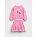 Gap Kız Bebek Pembe Vintagesoft Terry Şort Etek Outfit Set - 6 - 12 Ay