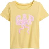 Gap Kız Bebek Sarı Babygap Logo T-Shirt - 3 Yaş
