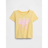 Gap Kız Bebek Sarı Babygap Logo T-Shirt - 4 Yaş