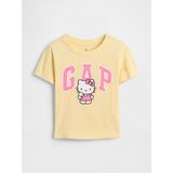 Gap Kız Bebek Sarı Grafik Baskılı T-Shirt - 2 Yaş