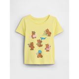 Gap Kız Bebek Sarı Grafik Baskılı T-Shirt - 6 - 12 Ay