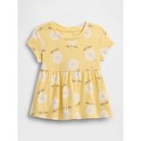 Gap Kız Bebek Sarı Mix & Match Babydoll Tunik Elbise - 2 Yaş