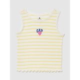 Gap Kız Bebek Sarı Mix & Match Grafik Logo Fitilli Kolsuz T-Shirt - 18 - 24 Ay
