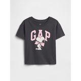 Gap Kız Bebek Siyah Grafik Baskılı T-Shirt - 6 - 12 Ay