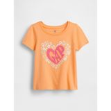 Gap Kız Bebek Turuncu Grafik Baskılı T-Shirt - 12 - 18 Ay
