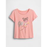 Gap Kız Bebek Turuncu Grafik Baskılı T-Shirt - 2 Yaş