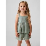 Gap Kız Bebek Yeşil Eyelet Hem Bluz - 12 - 18 Ay