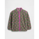 Gap Kız Bebek Yeşil Gap Baskılı Fleece Fermuarlı Sweatshirt - 12 - 18 Ay