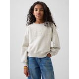 Gap Kız Çocuk Açık Gri Vintagesoft Arch Logo Sweatshirt - 4 - 5 Yaş