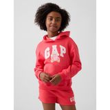 Gap Kız Çocuk Açık Kırmızı Relaxed Gap Logo Fransız Havlu Kumaş Sweatshirt - 8 Yaş