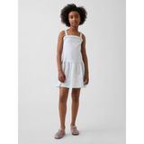 Gap Kız Çocuk Açık Mavi Drop-Waist Elbise - 4 - 5 Yaş