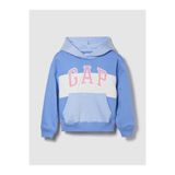 GAP Kız Çocuk Açık Mavi Relaxed Logo Kapüşonlu Sweatshirt