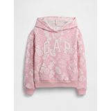 Gap Kız Çocuk Açık Pembe Kids Relaxed Gap Logo Sweatshirt