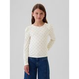 Gap Kız Çocuk Beyaz Fitilli T-Shirt - XS