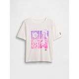 Gap Kız Çocuk Beyaz Süper Mario Oversized Grafik Baskılı T-Shirt - 8 Yaş