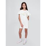 Gap Kız Çocuk Beyaz Vintage Soft Sweatshirt Elbise - XS