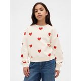 Gap Kız Çocuk Beyaz Vintagesoft Dolman Sweatshirt - 6 - 7 Yaş