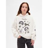 Gap Kız Çocuk Beyaz Vintagesoft Grafik Sweatshirt - 8 Yaş