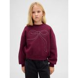 Gap Kız Çocuk Bordo Süslü Dolman Sweatshirt - 12 Yaş