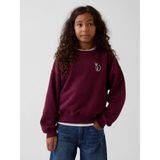 Gap Kız Çocuk Bordo Vintagesoft Wedge Sweatshirt - XL