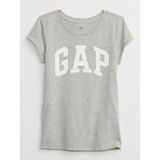 GAP Kız Çocuk Gri Logo T-shirt