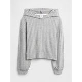 Gap Kız Çocuk Gri Relaxed Cozy-Rib Sweatshirt - 6 - 7 Yaş