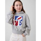 Gap Kız Çocuk Gri Robert Indiana Love Sweatshirt - 10 Yaş
