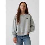 Gap Kız Çocuk Gri Vintagesoft Oversized Split Hem Sweatshirt - XL