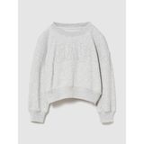 Gap Kız Çocuk Gri Vintagesoft Terry Crop Logo Sweatshirt - 10 Yaş