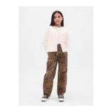 GAP Kız Çocuk Kahverengi High-Rise Easy Barrel Jean Pantolon