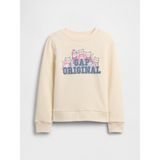 Gap Kız Çocuk Kırık Beyaz Kids Gap Grafik Sweatshirt - 4 - 5 Yaş