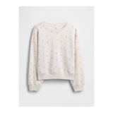 Gap Kız Çocuk Kırık Beyaz Vintagesoft Wedge Crewneck Sweatshirt